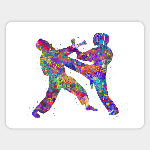 Taekwondo Sticker by Yahya Art